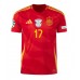 Spanien Nico Williams #17 Heimtrikot EM 2024 Kurzarm